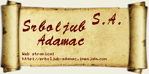 Srboljub Adamac vizit kartica